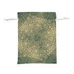 Fractal Abstract Background Pattern Lightweight Drawstring Pouch (S) Back