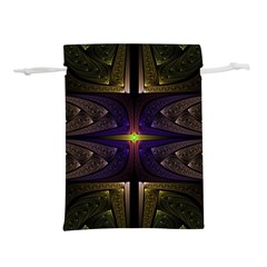 Fractal Fantasy Design Texture Lightweight Drawstring Pouch (m) by Wegoenart