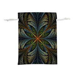 Fractal Art Abstract Pattern Lightweight Drawstring Pouch (s) by Wegoenart