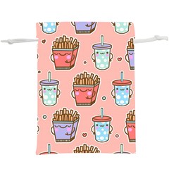 Cute Kawaii Food Seamless Pattern  Lightweight Drawstring Pouch (xl) by Nexatart