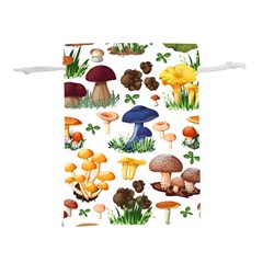 Mushroom Seamless Pattern Lightweight Drawstring Pouch (s) by Nexatart