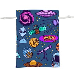 Space Sketch Set Colored  Lightweight Drawstring Pouch (xl) by Nexatart