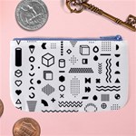 Pattern Hipster Abstract Form Geometric Line Variety Shapes Polkadots Fashion Style Seamless Large Coin Purse Back