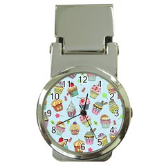 Cupcake Doodle Pattern Money Clip Watches by Sobalvarro