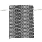 Black And White Triangles  Lightweight Drawstring Pouch (XL) Back