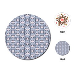 Digital Stars Playing Cards Single Design (round) by Sparkle