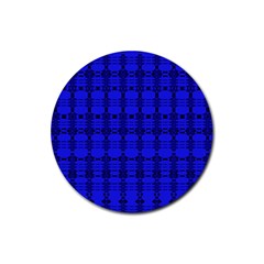 Digital Illusion Rubber Round Coaster (4 Pack)  by Sparkle