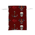 Tattoo Old School Background Pattern Lightweight Drawstring Pouch (M) Front