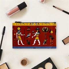 Ancient Egyptian Religion Seamless Pattern Cosmetic Bag (small) by Wegoenart