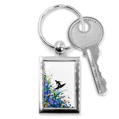Nature Surfing Key Chain (rectangle) by Sparkle