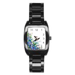 Nature Surfing Stainless Steel Barrel Watch Front