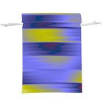 Blue Strips  Lightweight Drawstring Pouch (XL) Front