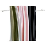 Satin Strips  Lightweight Drawstring Pouch (XL) Front