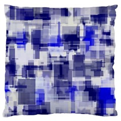 Blockify Large Flano Cushion Case (one Side) by Sparkle