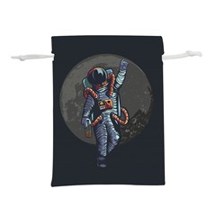 Illustration Drunk Astronaut Lightweight Drawstring Pouch (l) by Vaneshart