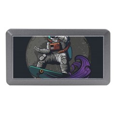 Illustration Astronaut Cosmonaut Paying Skateboard Sport Space With Astronaut Suit Memory Card Reader (mini) by Vaneshart