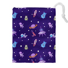 Space Seamless Pattern Drawstring Pouch (5xl) by Vaneshart