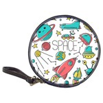 Space Cosmos Seamless Pattern Seamless Pattern Doodle Style Classic 20-CD Wallets Front