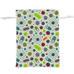 Seamless Pattern With Viruses  Lightweight Drawstring Pouch (xl) by Vaneshart