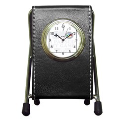 Ipaused2 Pen Holder Desk Clock by ChezDeesTees