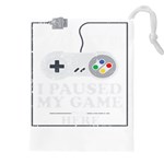 Ipaused2 Drawstring Pouch (4XL) Front