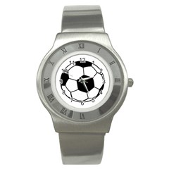 Soccer Lovers Gift Stainless Steel Watch by ChezDeesTees