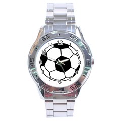 Soccer Lovers Gift Stainless Steel Analogue Watch by ChezDeesTees