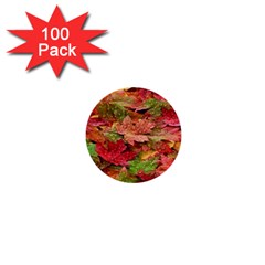 Spring Leafs 1  Mini Buttons (100 Pack)  by Sparkle
