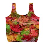 Spring Leafs Full Print Recycle Bag (L) Front