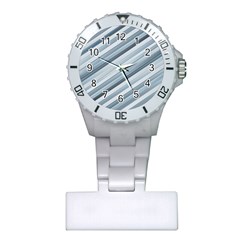 Modern Stripes Print Plastic Nurses Watch by dflcprintsclothing