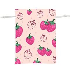Seamless-strawberry-fruit-pattern-background  Lightweight Drawstring Pouch (xl) by Vaneshart