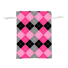 Seamless-argyle-pattern Lightweight Drawstring Pouch (m) by Vaneshart