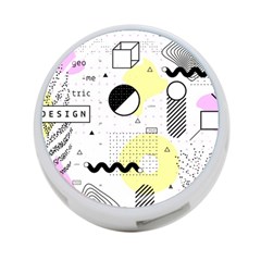 Graphic Design Geometric Background 4-port Usb Hub (two Sides) by Vaneshart