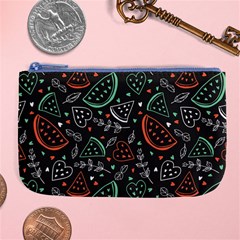 Seamless-vector-pattern-with-watermelons-mint -- Large Coin Purse by Vaneshart