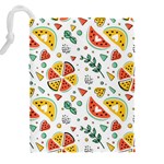 Seamless-hipster-pattern-with-watermelons-mint-geometric-figures Drawstring Pouch (5XL) Back