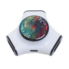 Flower Dna 3-port Usb Hub by RobLilly