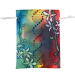 Flower Dna  Lightweight Drawstring Pouch (XL) Front