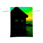 Ocean Dreaming Lightweight Drawstring Pouch (S) Back