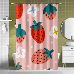Strawberry Seamless Pattern Shower Curtain 48  X 72  (small)  by BangZart