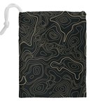 Damask seamless pattern Drawstring Pouch (4XL) Back