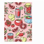 Tomato seamless pattern juicy tomatoes food sauce ketchup soup paste with fresh red vegetables Large Garden Flag (Two Sides) Back