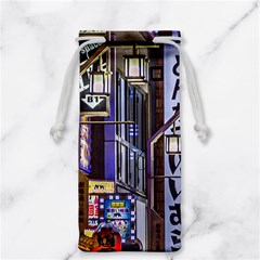 Shinjuku District Urban Night Scene, Tokyo Japan Jewelry Bag by dflcprintsclothing