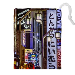 Shinjuku District Urban Night Scene, Tokyo Japan Drawstring Pouch (5xl) by dflcprintsclothing