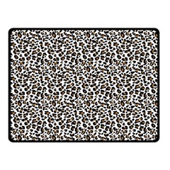 Leopard Spots Pattern, Geometric Dots, Animal Fur Print Fleece Blanket (small) by Casemiro