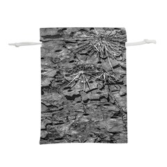 Black And White Texture Print Lightweight Drawstring Pouch (s) by dflcprintsclothing