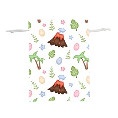 Cute Palm Volcano Seamless Pattern Lightweight Drawstring Pouch (m) by BangZart