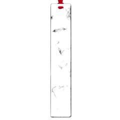 White Faux Marble Texture  Large Book Marks by Dushan