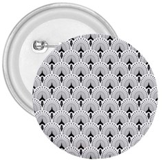 Black And White Art-deco Pattern 3  Buttons by Dushan