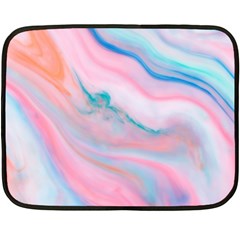 Colorful Marble Abstract Background Texture  Fleece Blanket (mini) by Dushan