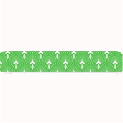 Green And White Art-deco Pattern Small Bar Mats by Dushan